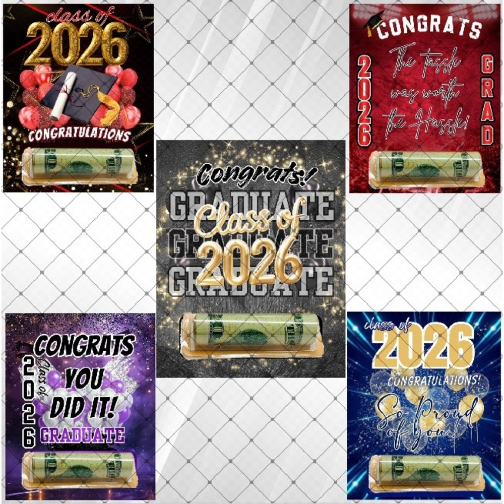 Graduation Money Holder Card Gift Holder‎ Graduation Gift 5 pack